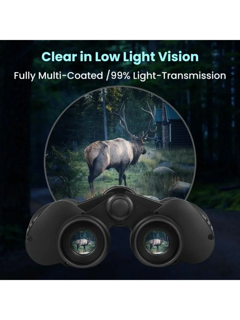 High-Powered 20x50 Waterproof Binoculars for Bird Watching, Hunting, Travel